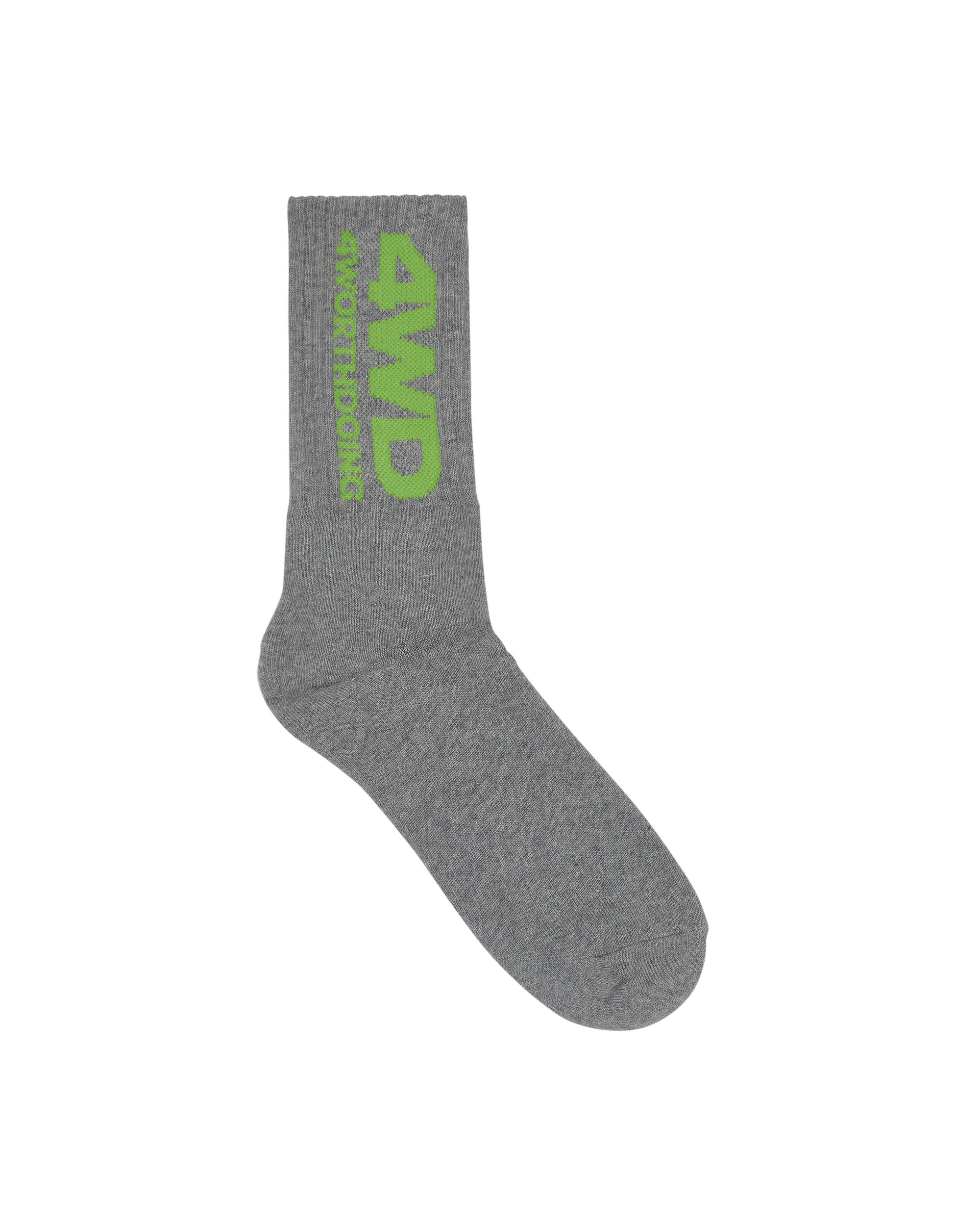 4 Worth Doing Logo Grey Underwear Socks 4WDLOGOSOCKS GREY