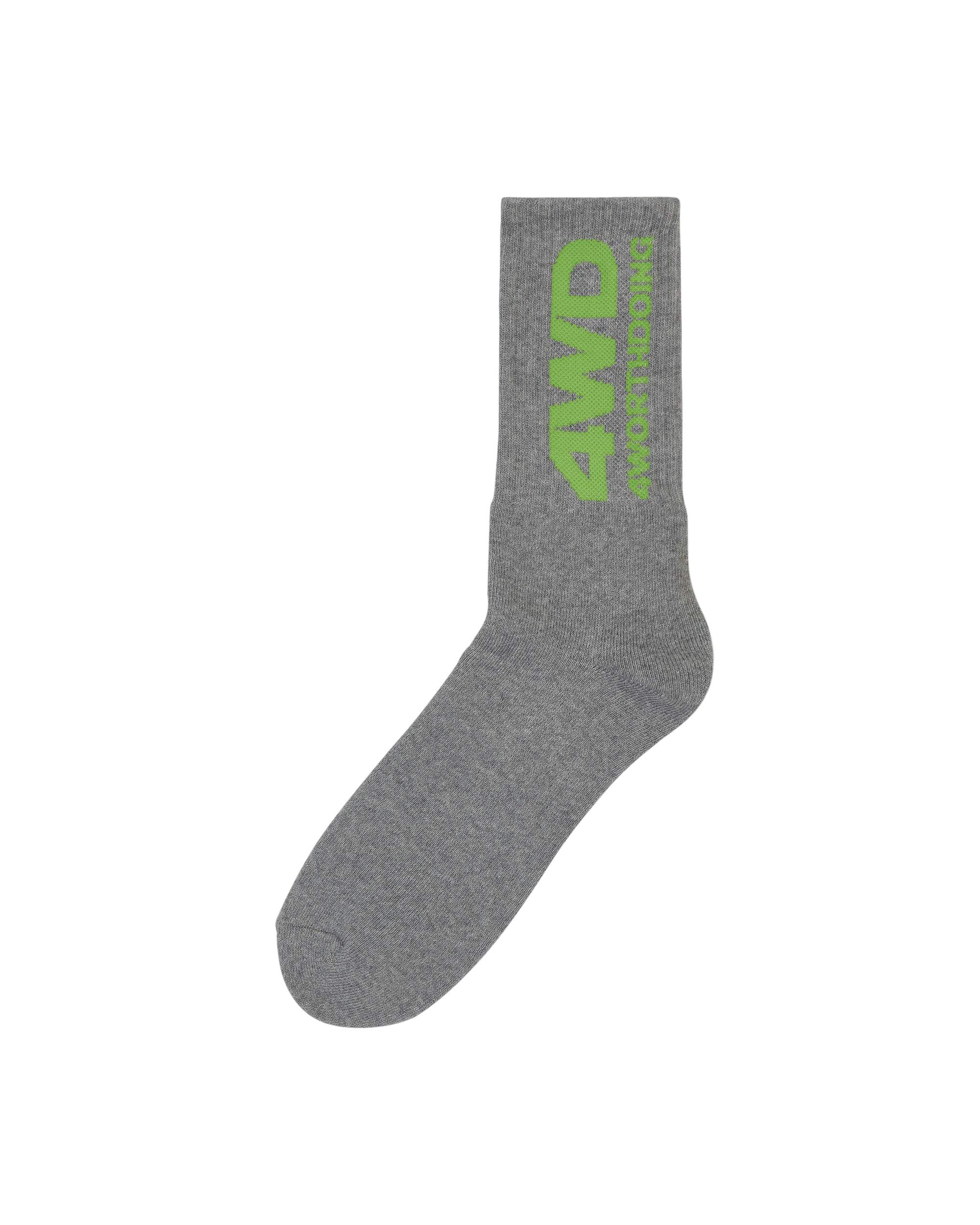 4 Worth Doing Logo Grey Underwear Socks 4WDLOGOSOCKS GREY