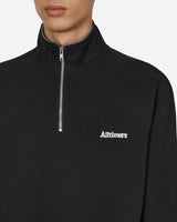 Alltimers Broadway Quarter Zip Black Sweatshirts Crewneck PN1731 001