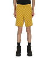 Bode Duotone Checkerboard Yellow Shorts Short MR24KT08MW001 700