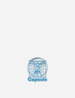 Capsule Capsule Vitruvian Pin Blue/Silver Equipment Pins CAPVITRUVIANPIN BLUESILVER