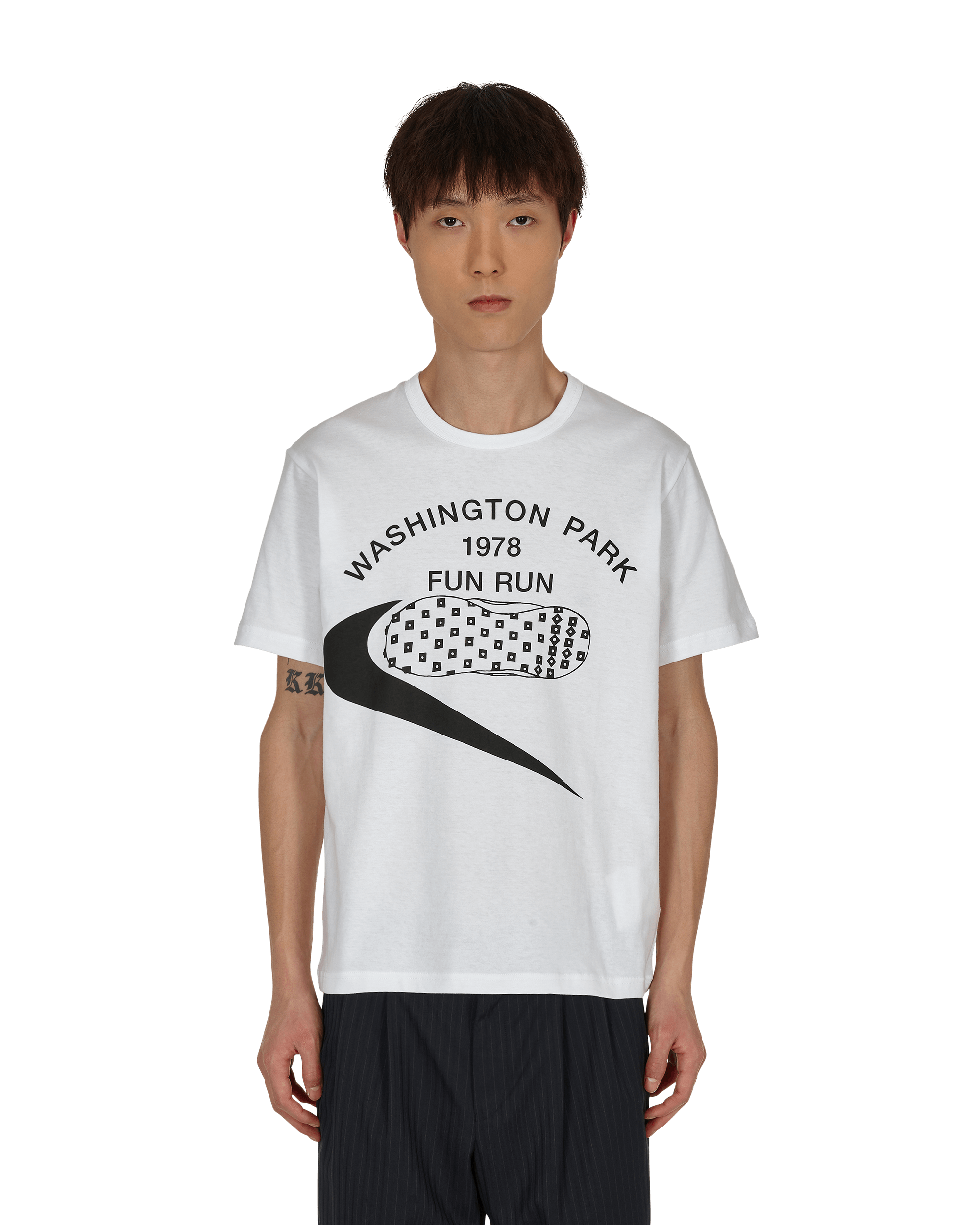 Comme Des Garcons Black T-Shirt White T-Shirts Shortsleeve 1H-T103-W21 1