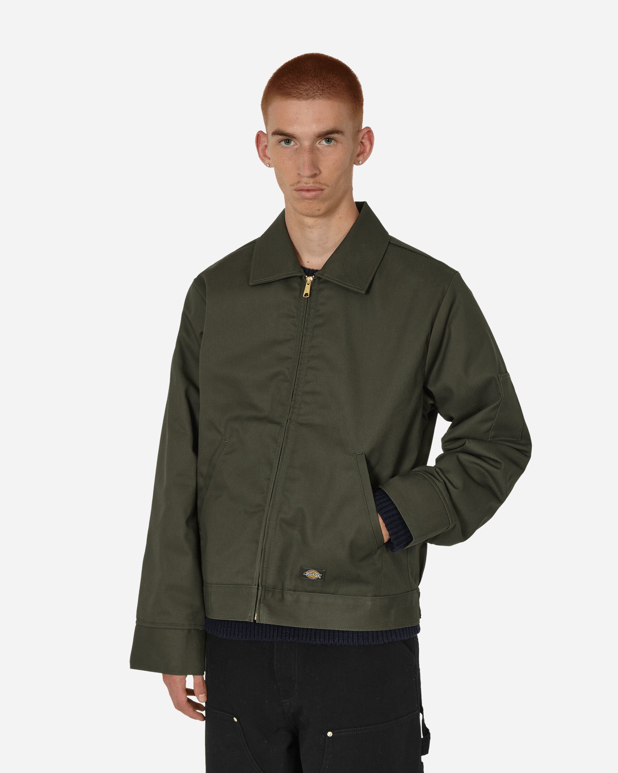Dickies Lined Eisenhower Jckt Rec Olive Green Coats and Jackets Jackets DK0A4XK4 OGX1