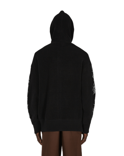 Givenchy Barbedwire Printed Black Sweatshirts Hoodies BM00TM4Y7Y001 001