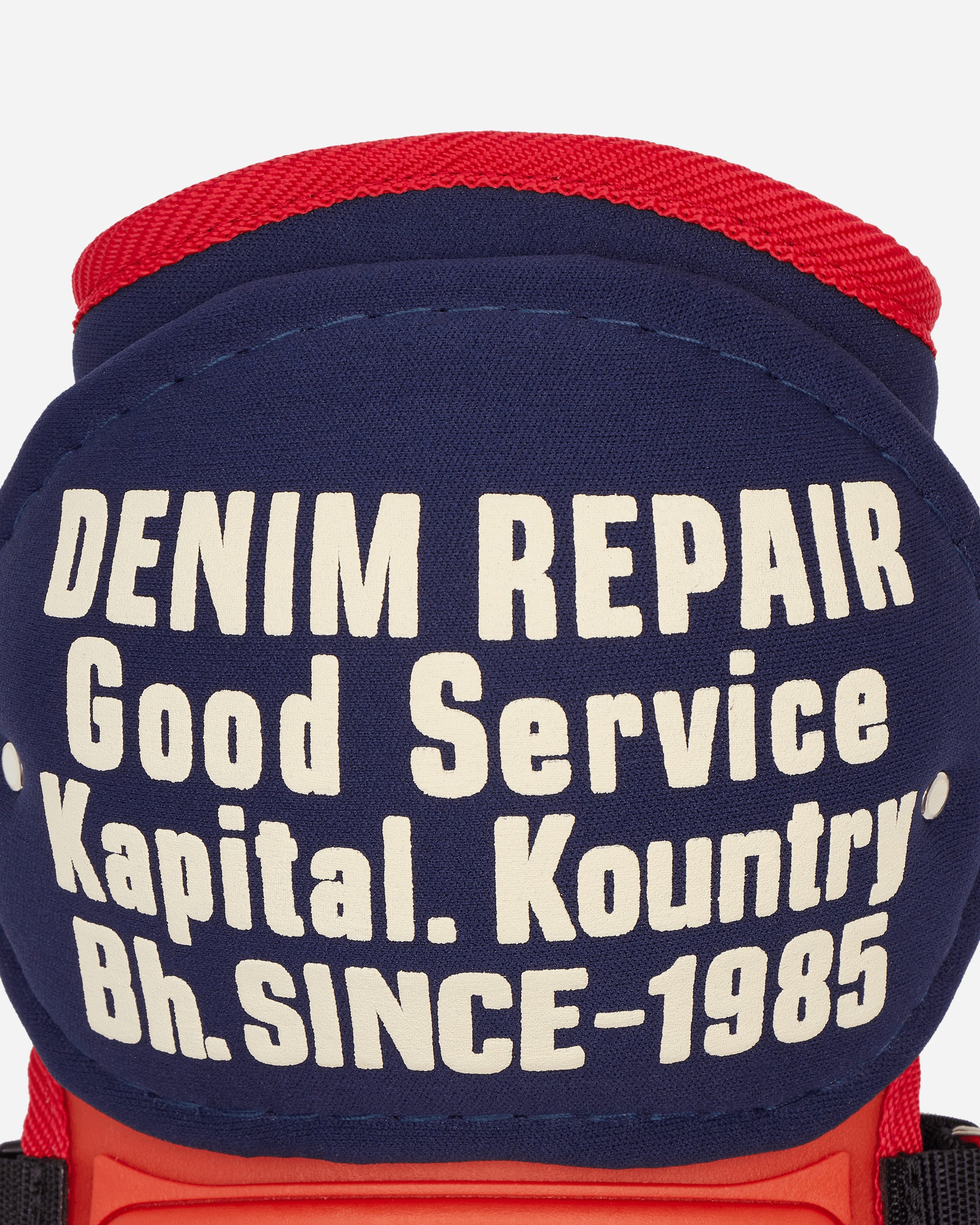 Kapital Denim Repair Knee Pad Navy Orange Skateboarding Tools K2203XG504 NVYXORANGE