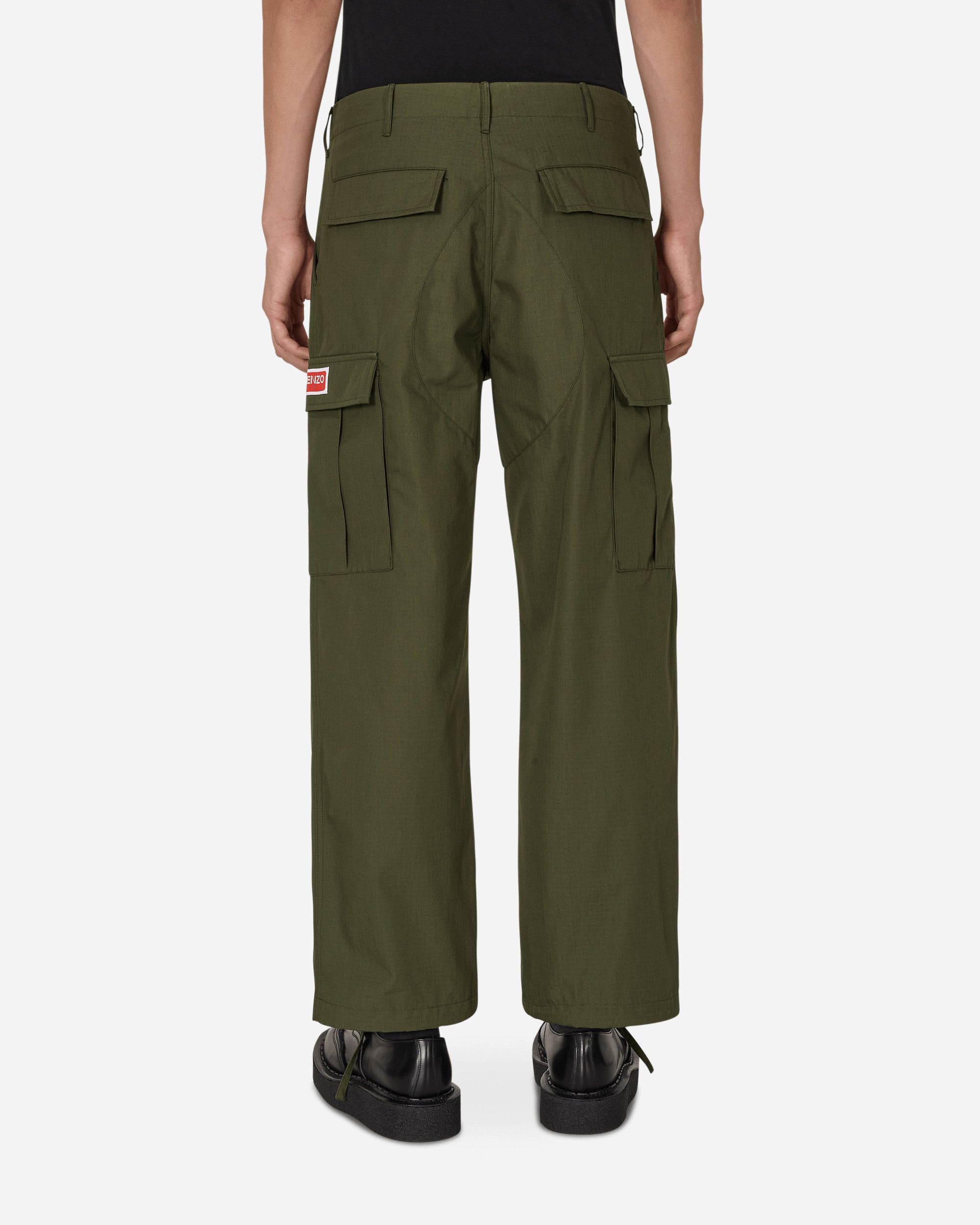 Kenzo Paris Pantalon Formel Dark Khaki Pants Trousers FC65PA2429DD 51