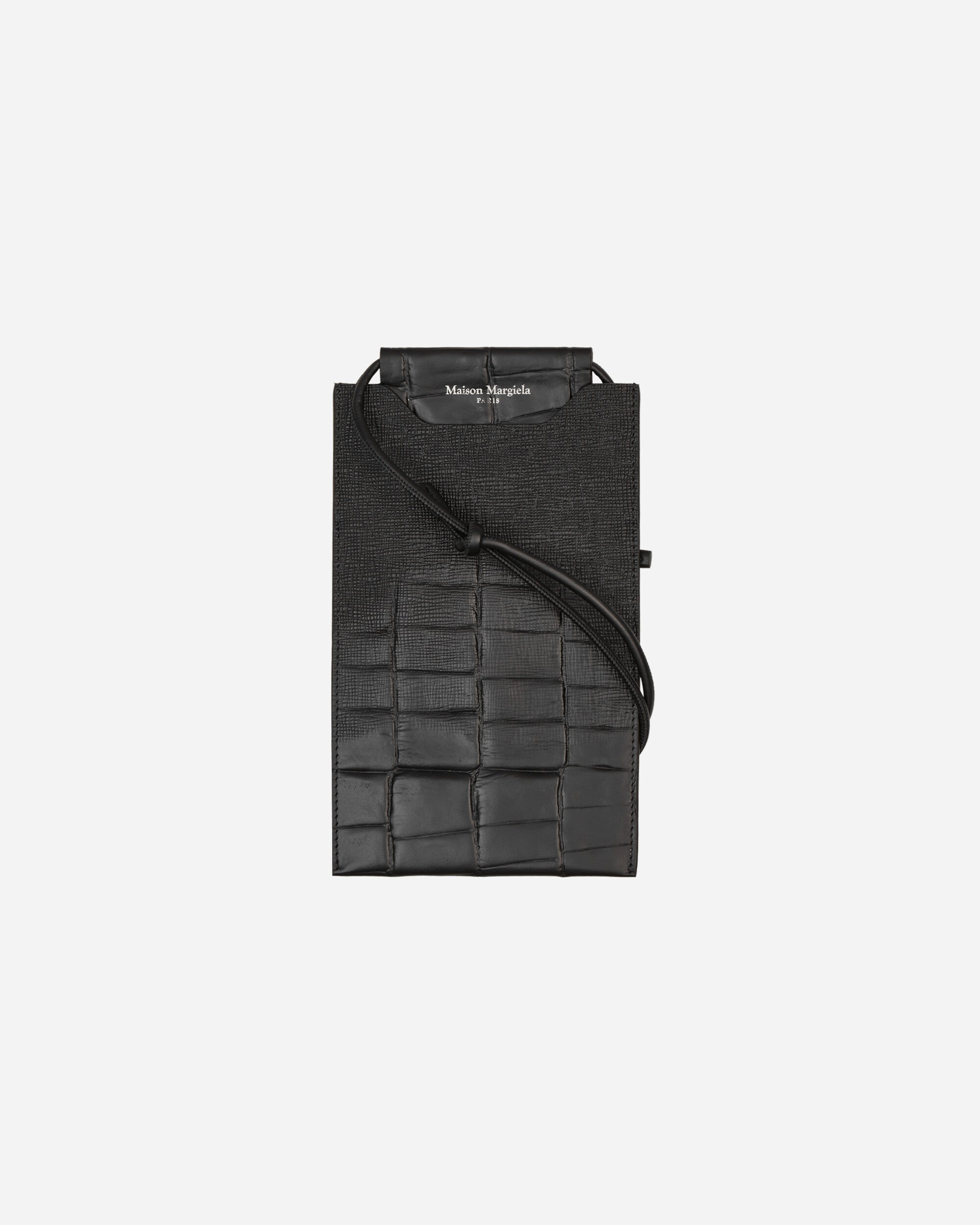 Maison Margiela Phone Neck Pouch Black Bags and Backpacks Pouches SA2VZ0001 T8013