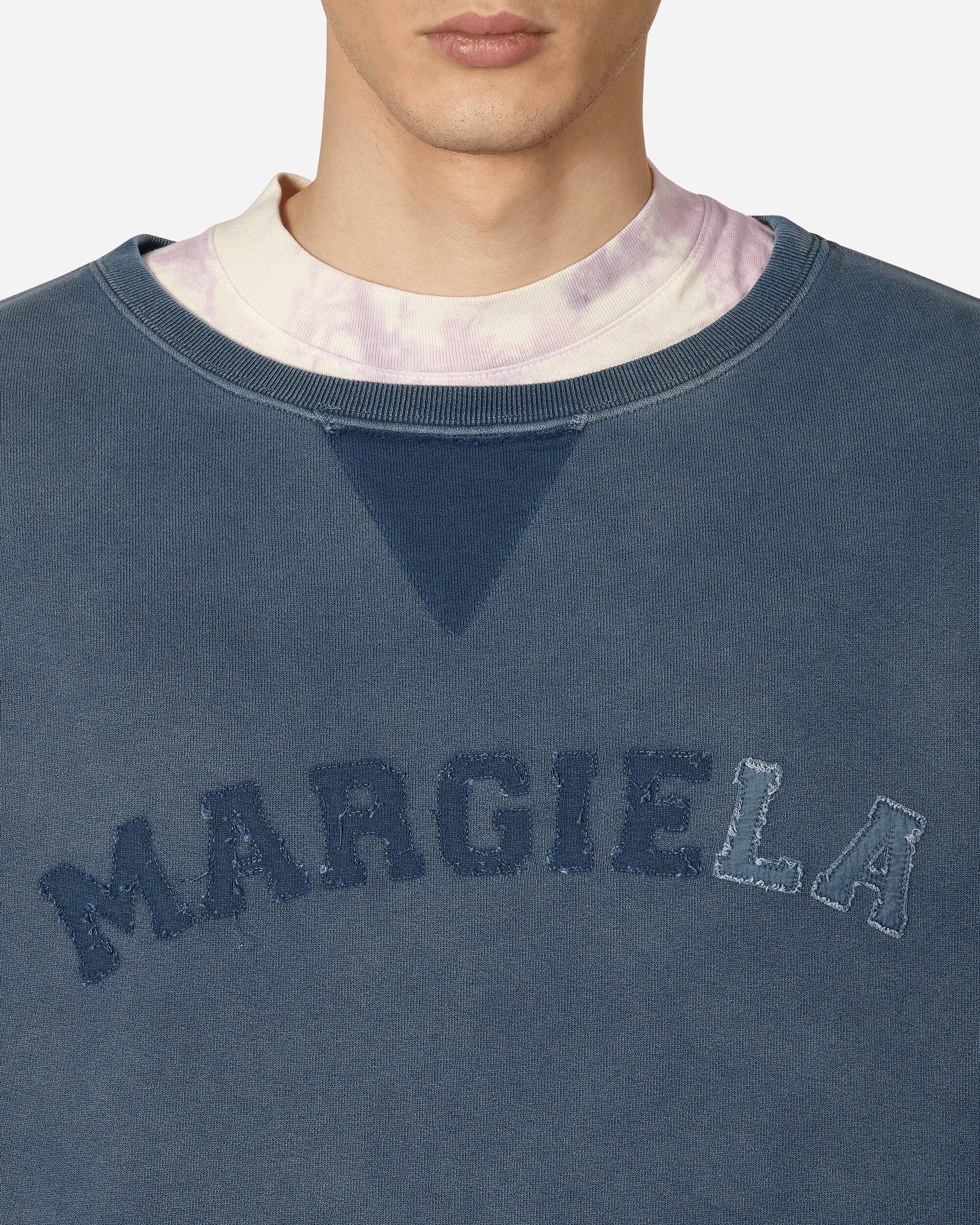 Maison Margiela Felpa Blue Sweatshirts Crewneck S50GU0209 469