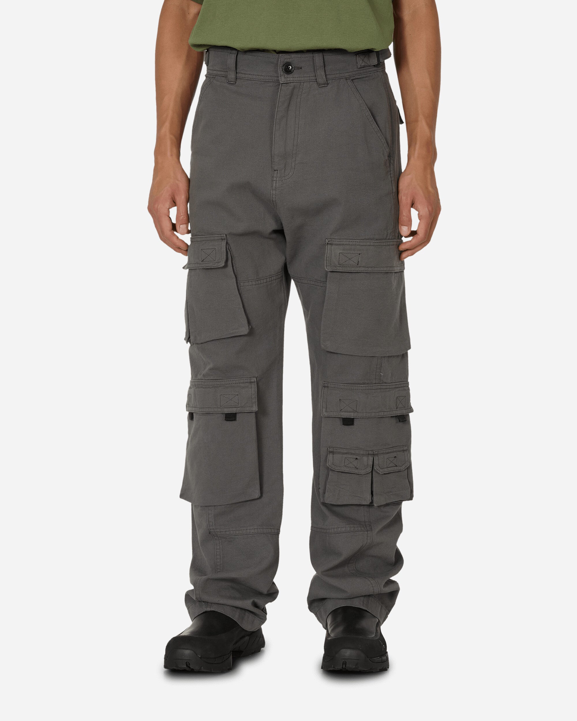 Twist Seam Cargo Pants Grey