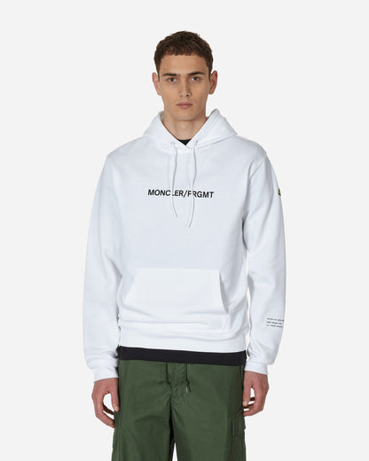 Moncler Genius Hooded Sweater X Fragment White Sweatshirts Hoodies 8G00003M2372 001