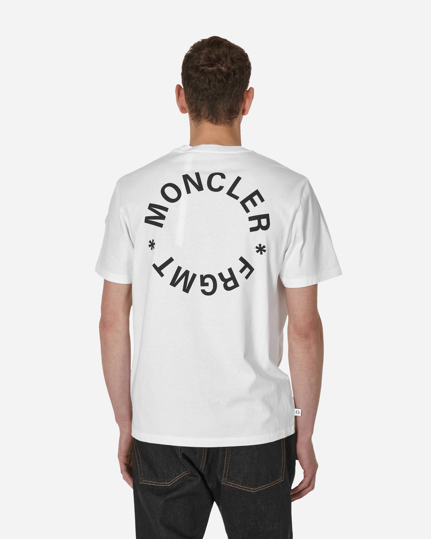 Moncler Genius T-Shirt X Fragment White T-Shirts Shortsleeve 8C00002M3265 001
