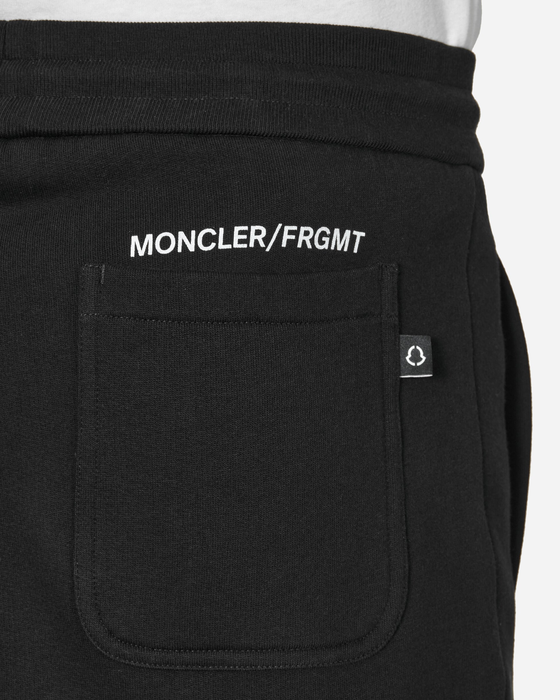 Moncler Genius Jersey Bottom X Fragment Black Shorts Sweatshorts 8H00003M2372 999