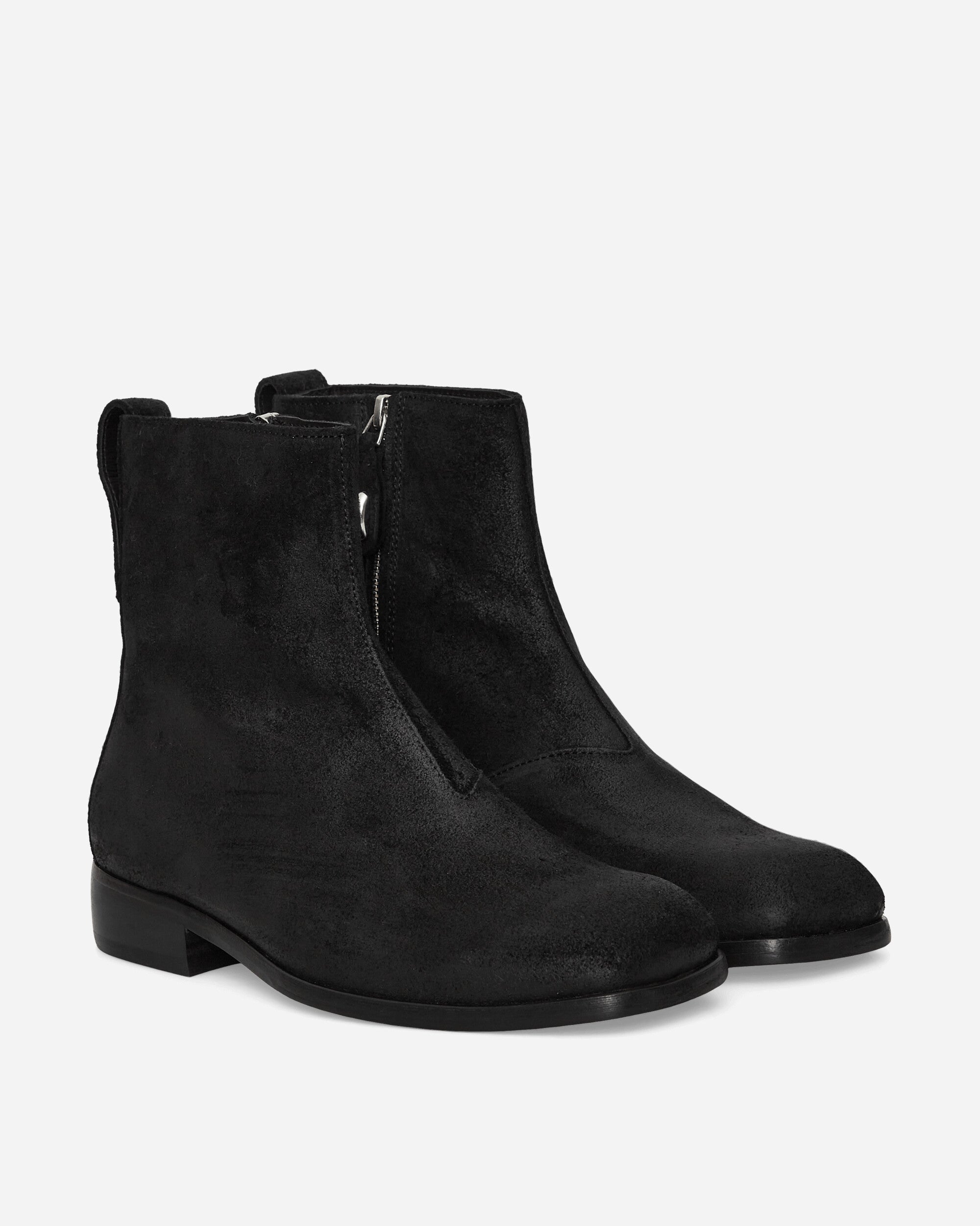 Our Legacy Michaelis Boot Waxy Black Suede Boots Biker Boots A4237MWB 1
