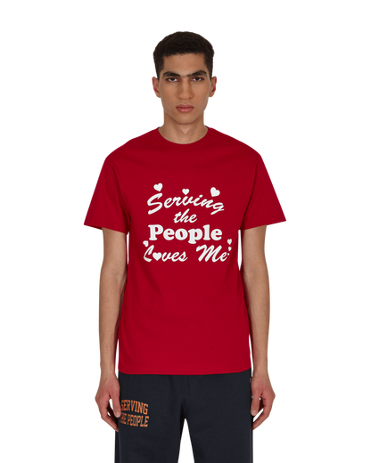 Serving The People Loves Me Red Shirts Shortsleeve STPS21ILOVETEE 002
