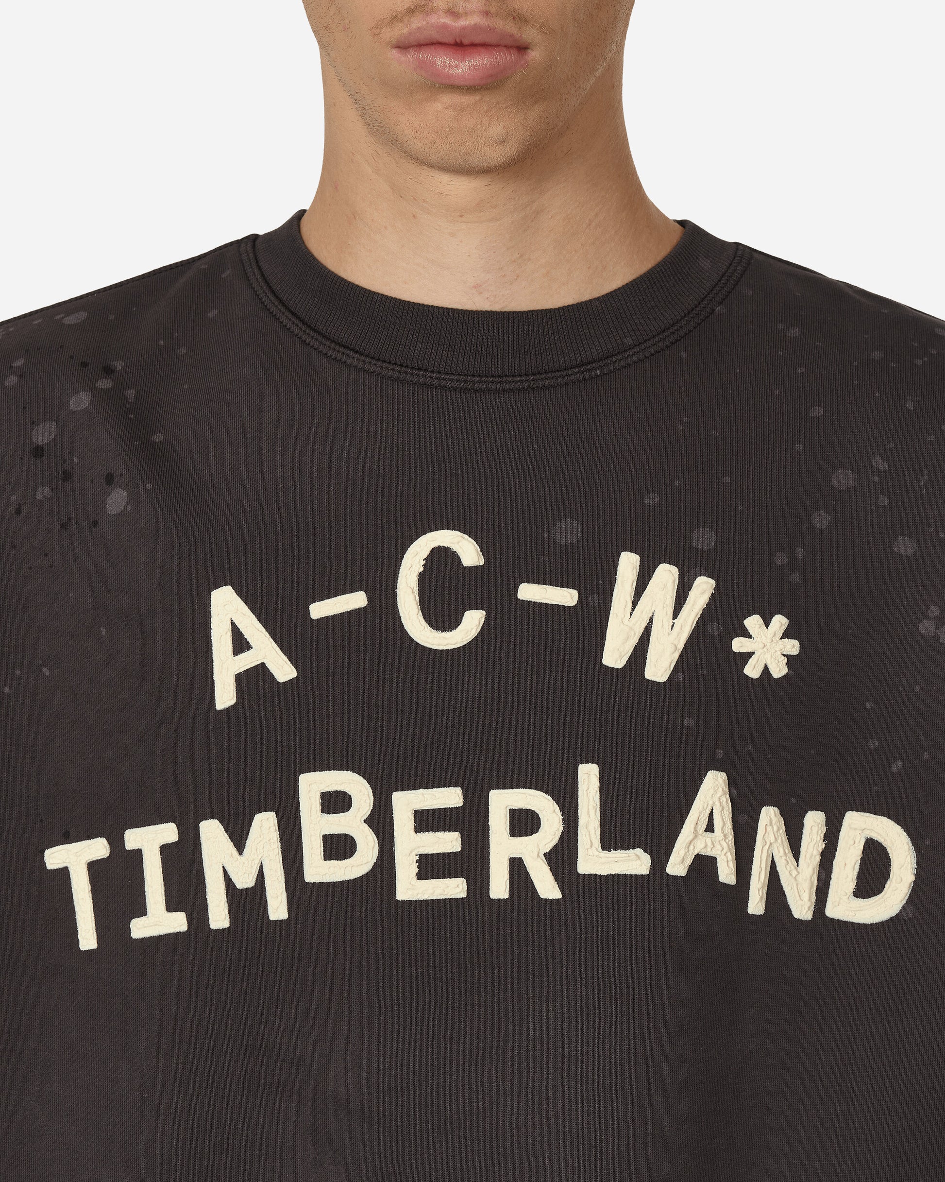 Timberland Acw Back Tree Print Crewneck Dark Grey Sweatshirts Crewneck TB0A5N26C641 TBC64