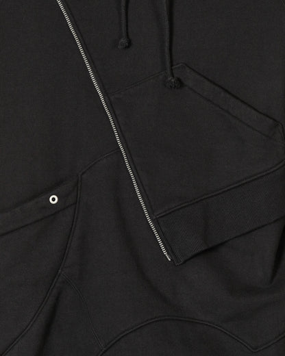 Undercoverism Panelled Hoodey Black Sweatshirts Hoodies UI2B4801  001